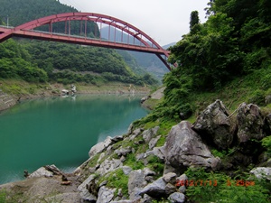 浦山ダム　橋の画像